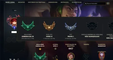 Esmeralda 3 com 150 Champs e 105 Skins + 4 Ultimates