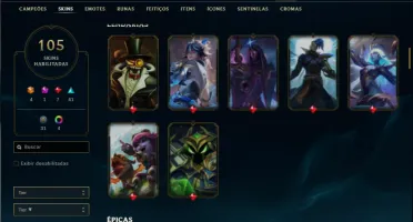Esmeralda 3 com 150 Champs e 105 Skins + 4 Ultimates