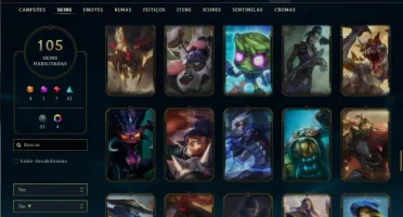 Esmeralda 3 com 150 Champs e 105 Skins + 4 Ultimates