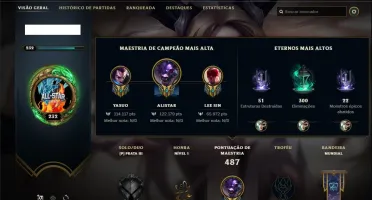 Conta prata 3 com 62 skins e 131 champs