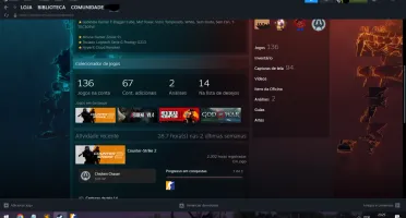 Conta Steam 16 medalhas 140 jogos NIVEL 30