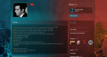 Conta Steam 16 medalhas 140 jogos NIVEL 30