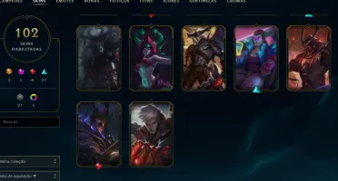 CONTA DE LOL Lv129! 102 SKINS