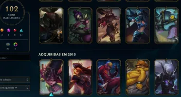 CONTA DE LOL Lv129! 102 SKINS