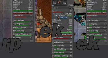 Acc no Tibia com MUITOS chars level alto, skill alto, makers