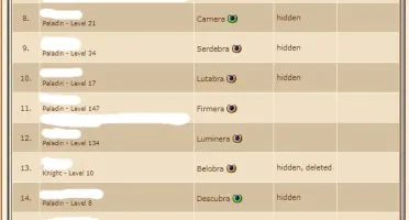 Acc no Tibia com MUITOS chars level alto, skill alto, makers