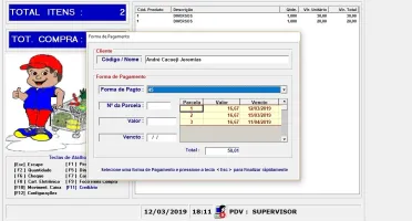 Programa Sistema Frente Caixa Pdv Comercio Lojas Automação