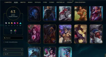 Unranked com 150 Champs e 63 Skins ( MAIN JG )