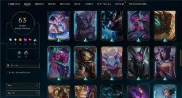 Unranked com 150 Champs e 63 Skins ( MAIN JG )