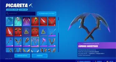 CONTA FORTNITE PASSES DO CAPÍTULO 2 ARIANA NINJA ARLEQUINA