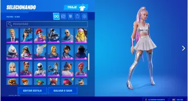 CONTA FORTNITE PASSES DO CAPÍTULO 2 ARIANA NINJA ARLEQUINA