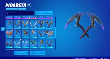 CONTA FORTNITE PASSES DO CAPÍTULO 2 ARIANA NINJA ARLEQUINA