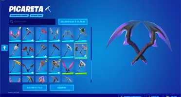 CONTA FORTNITE PASSES DO CAPÍTULO 2 ARIANA NINJA ARLEQUINA