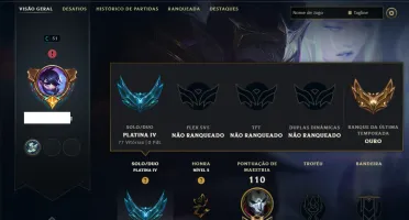 Platina 4 com 60 Champs e 24 Skins +1700 RP