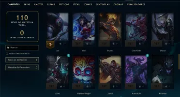 Platina 4 com 60 Champs e 24 Skins +1700 RP