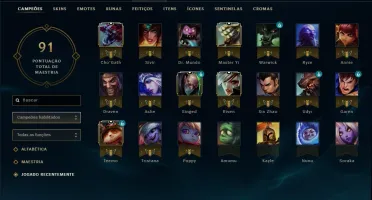 Conta Prata League of Legends Mrr alto