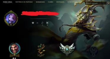 Conta Prata League of Legends Mrr alto