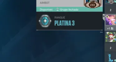 Conta Valorant Level 233, 83 skins, 5 facas