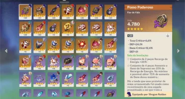 Conta com 6x5*, Alloy, 4 dias benção + 4.8k primogems