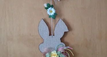 Arranjo de Porta - Coelho da Páscoa