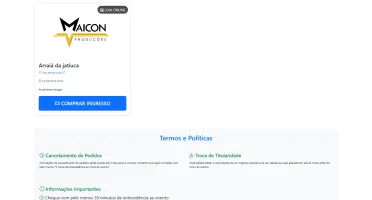 Sistema de Venda de Ingressos + Sistema de Checkout Pix