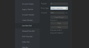 Bot de AD e afiliado views para Twitch