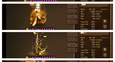 Conta SW 57 nat 5* summonados (2 LD)