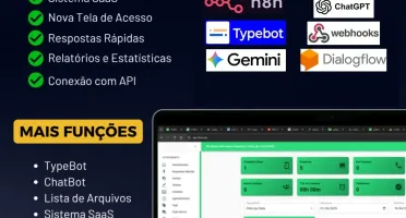 Whaticket Gold Multi Atendimento Saas+kanbam+chatgpt+n8n+Typ
