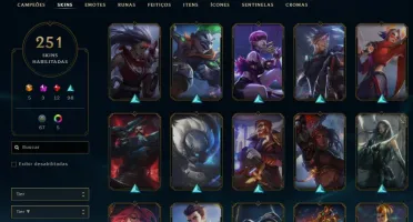 Conta lol todos os champs atualmente Diamante 2