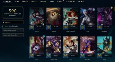 Conta LOL - 301 Skins - Full Champs - Level 232