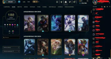 Conta De League Of Legends + Valorant-Full Acesso Vinculadas