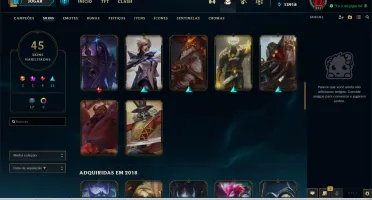 Todos os campeões e 45 skins