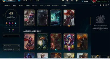 Todos os campeões e 45 skins