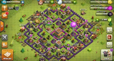 Conta Clash of Clans CV 8 com 2495 Gems e ótimo preço.