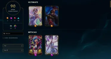 CONTA COM SKIN KAISA ALL OUT EDIÇÃO PRESTIGIO e 2 ULTIMATE