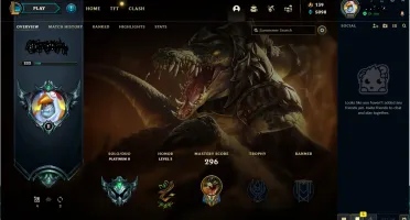 Conta LOL Level 222 Plat II