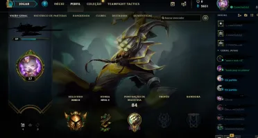 Conta Level 33 Gold 2 MMR Plat 2 (posso upar pro platina)