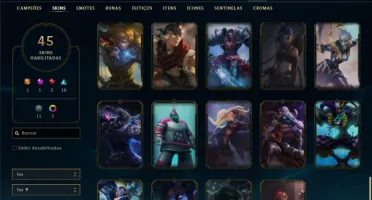 Conta prata 2 com 77 Champs e 45 Skins + 60 Espolios
