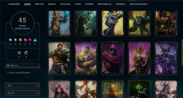 Diamante 3 com 55 Champs e 45 Skins