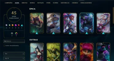 Diamante 3 com 55 Champs e 45 Skins