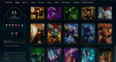 Diamante 3 com 55 Champs e 45 Skins