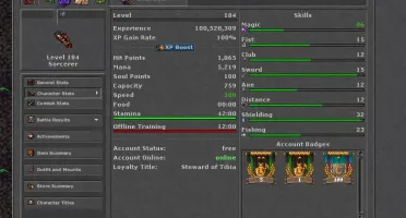 VENDO MS 184 TIBIA (1,1KK NO BANCO+SET) + MAKERS + ACESSOS