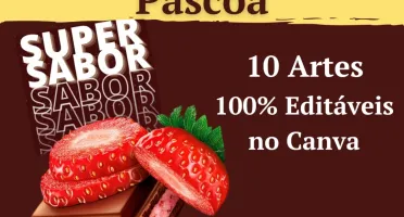 Pack Canva para Páscoa: 10 Templates Editáveis Vol. 1