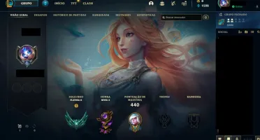 CONTA RARA LOL 2011, 964 SKINS