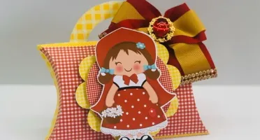 Kit 100 Chapeuzinho Vermelho - Arte Vermelha e Amarela