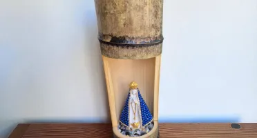 Oratório em Bambu de Nossa Senhora Aparecida