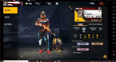 Conta free fire gemada