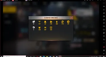 Conta free fire gemada
