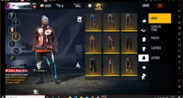 Conta free fire gemada