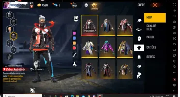 Conta free fire gemada